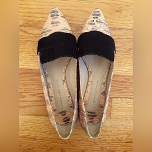 Derek Lam Blush + Velvet Snakeskin Flats, Size 10